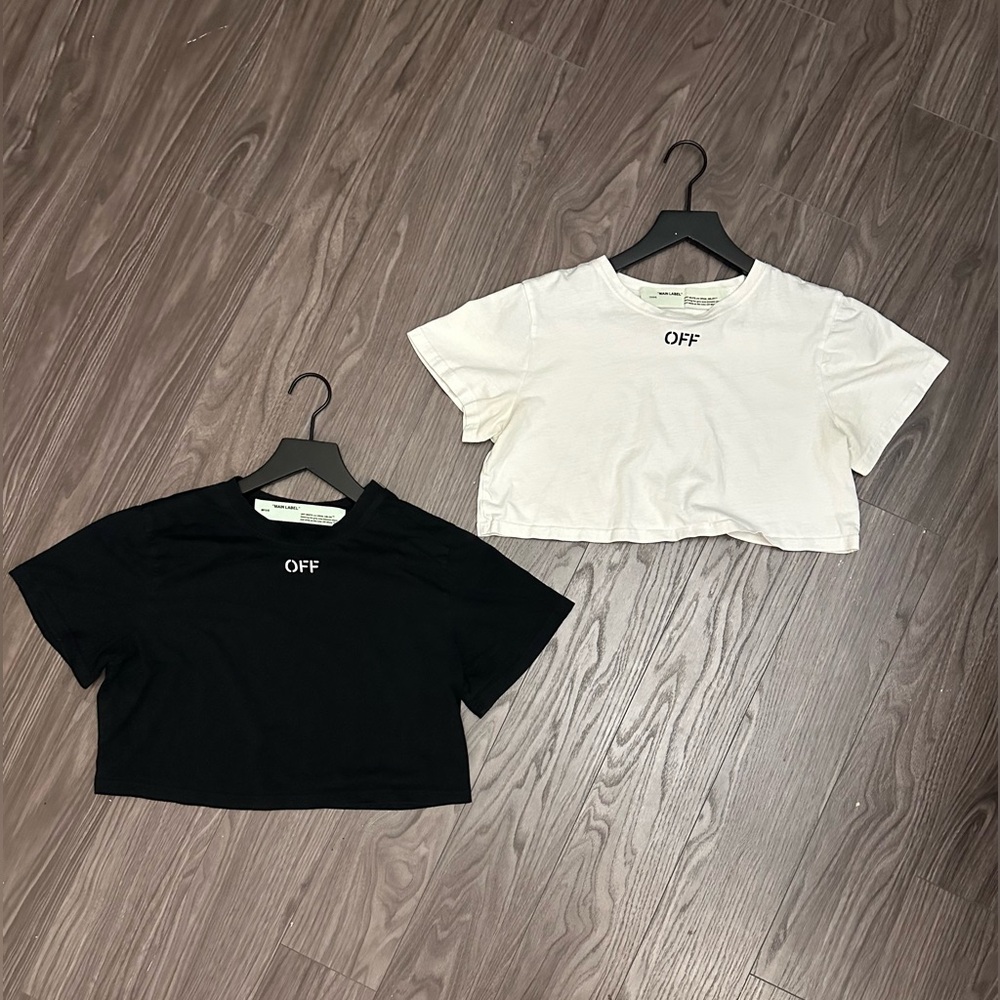 OFF WHITE Crop Tees